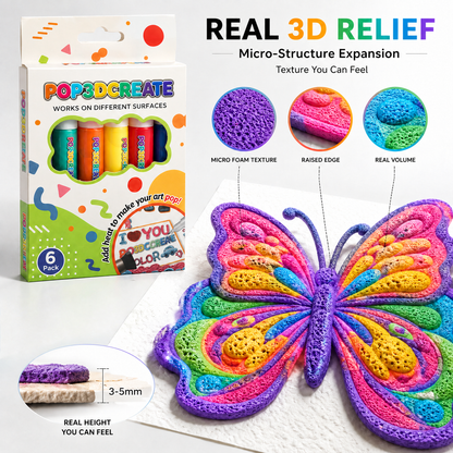 Save 50% by ordering today丨3D Relief Art Pen – Turn Flat Drawings Into Touchable 3D Art